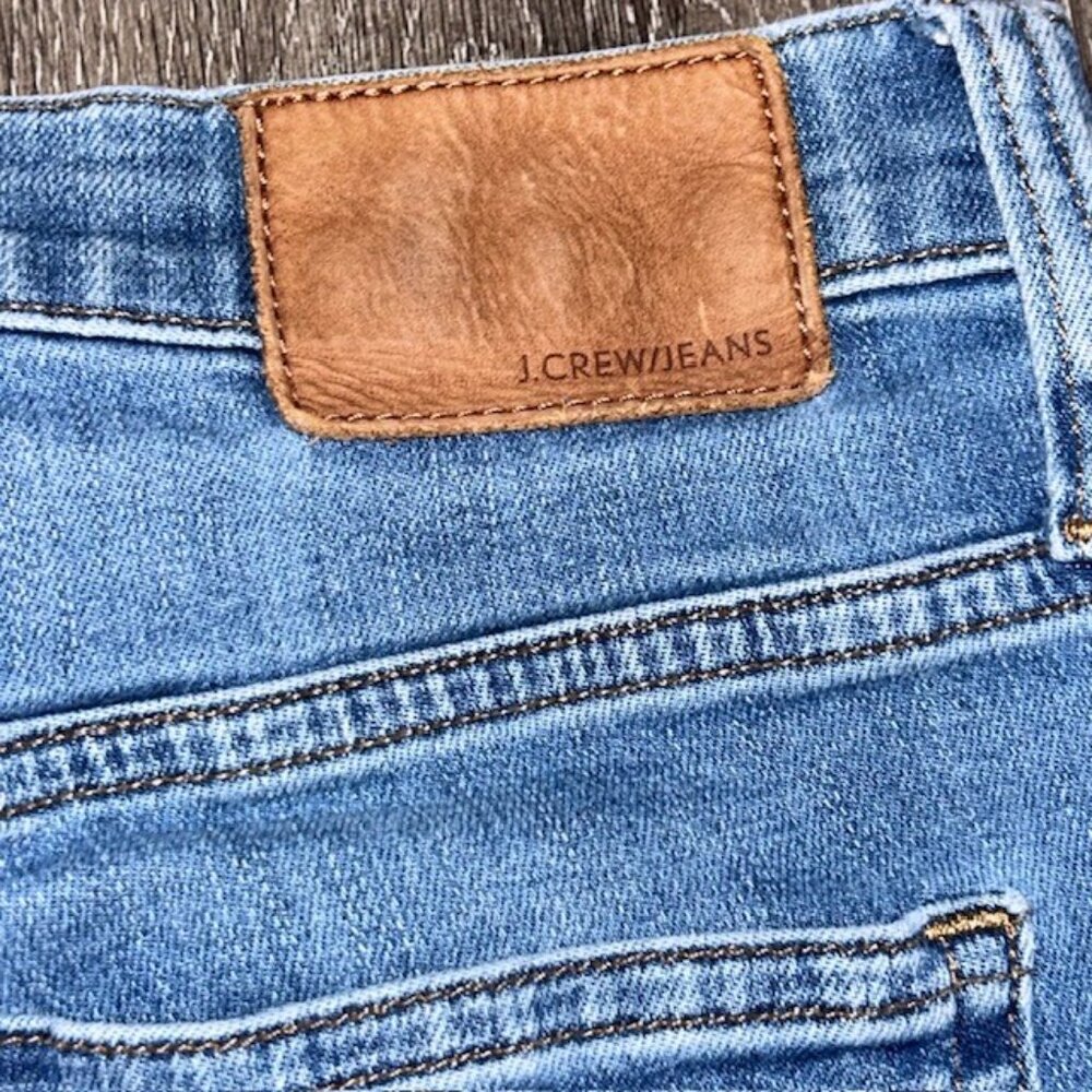 J Crew Denim Jeans Size 29 Blue Womens Raw Hem Button Fly Pants - Picture 8 of 8